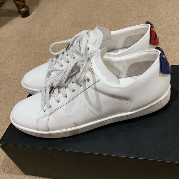 Saint Laurent Signature Court Classic Lip Sneaker - Picture 2 of 8